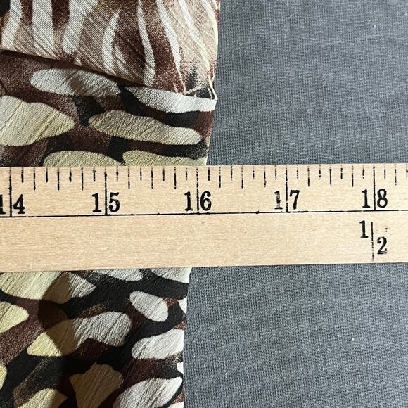 Chris McLaughlin Dress Womens 14 Brown Leopard Print Sleeveless Whimsigoth Fairy - Picture 9 of 10